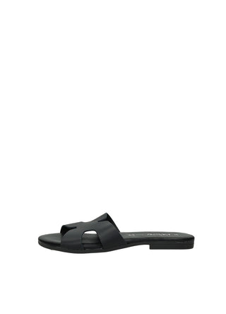 Sandali Donna Vera Pelle Suola Gomma Black / Brown / White