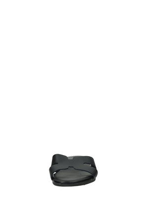 Sandali Donna Vera Pelle Suola Gomma Black / Brown / White