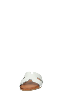 Sandali Donna Vera Pelle Suola Gomma Black / Brown / White