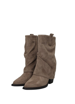 Stivali camperos alti a pianta comoda con tacco strutturato