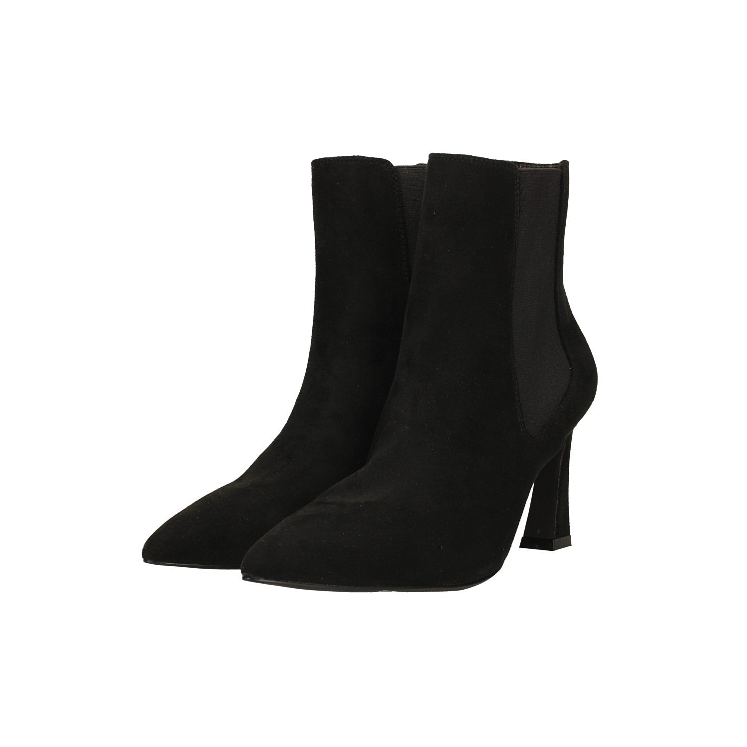 Stivaletti beige in pelle scamosciata da donna con tacco 5 cm Primopiano Stivaletti beige in pelle scamosciata da donna con tacco 5 cm Primopiano