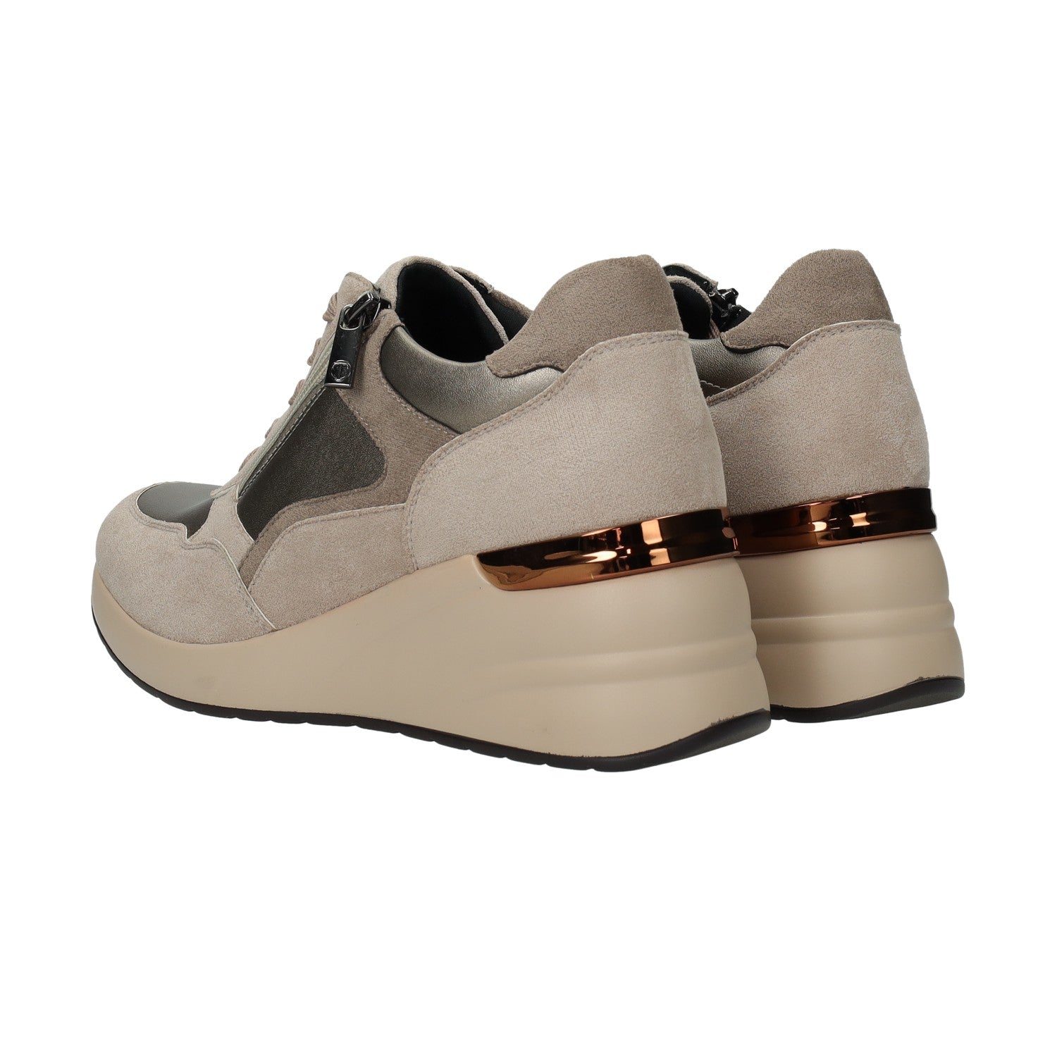 Sneakers in tessuto. Tacco alto 6 cm-TATA Italia
