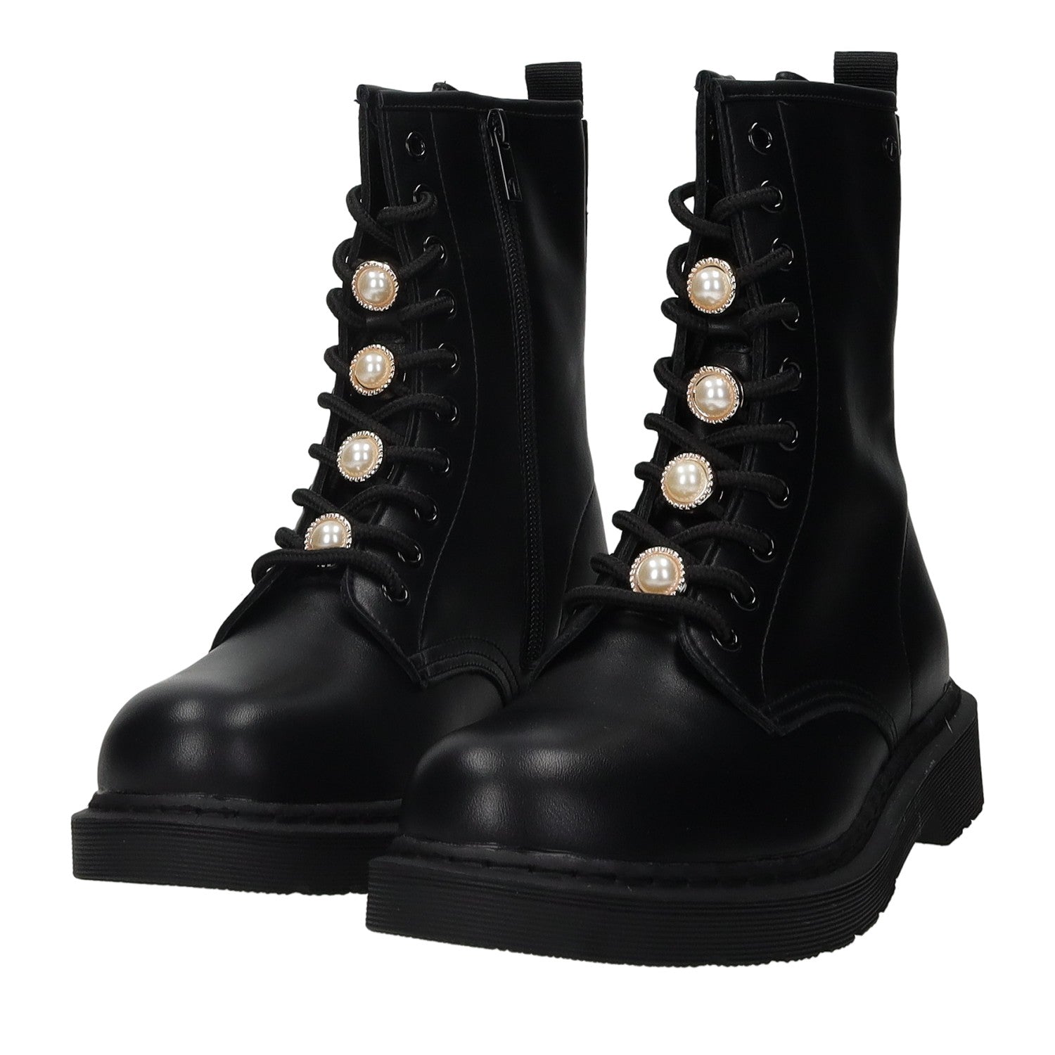 Anfibi stringati con gioiello