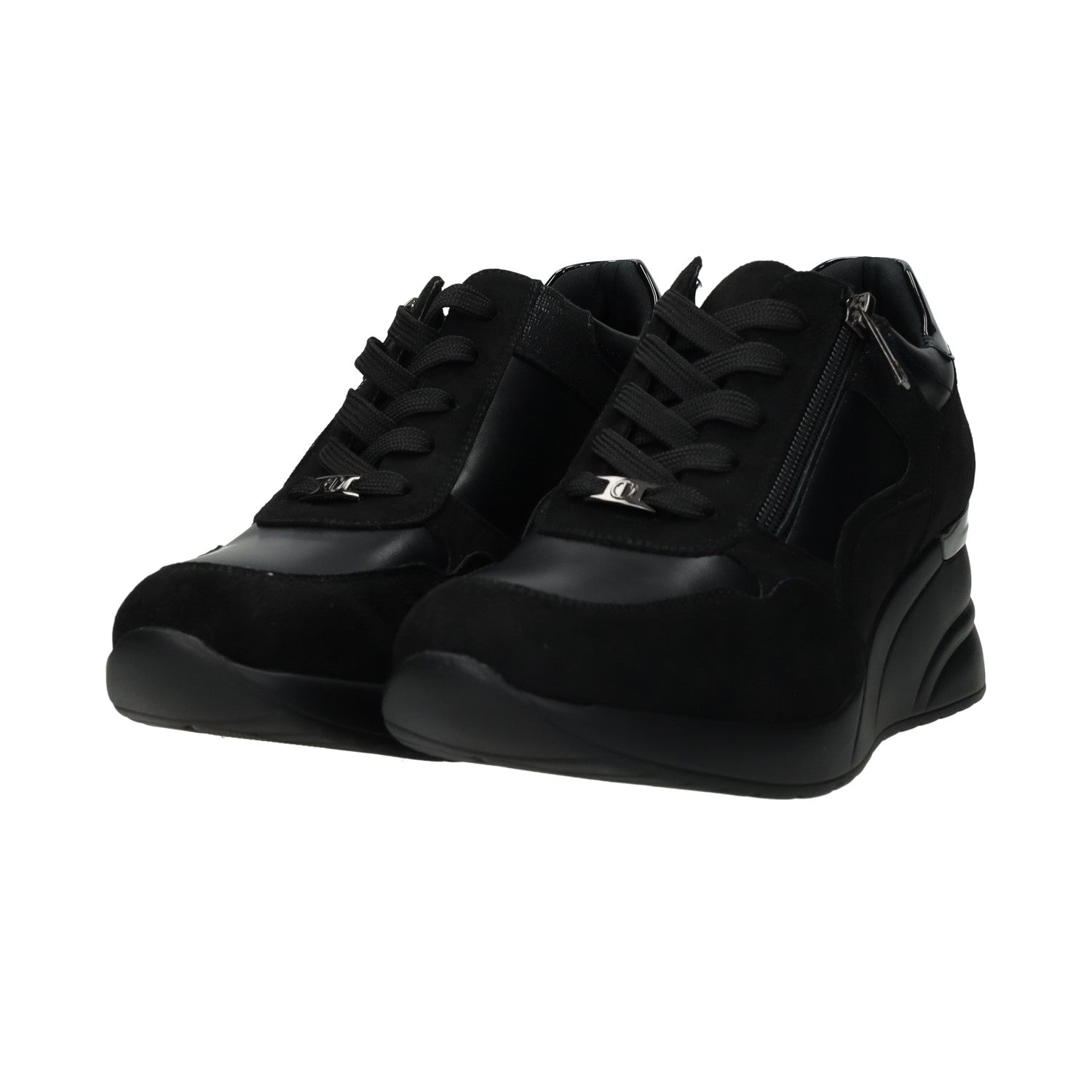 Sneakers in tessuto. Tacco alto 6 cm-TATA Italia