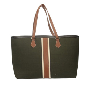 Borsa shopper con pendente-Verde-TATA Italia