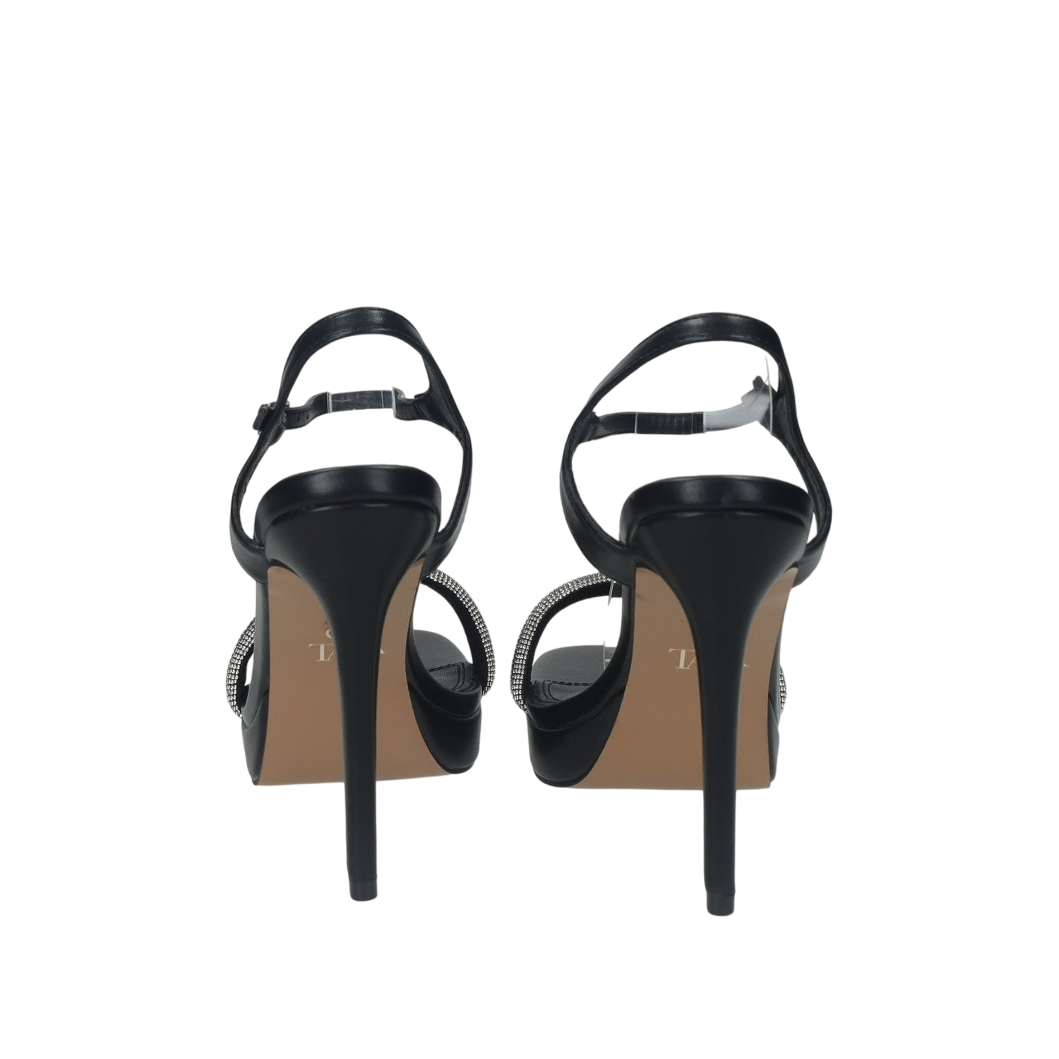 BATA DONNA SANDALI con tacco 7,5 cm,pelle PU satin nero+fodera Pelle,Eu BATA DONNA SANDALI con tacco 7,5 cm,pelle PU satin nero+fodera Pelle,Eu