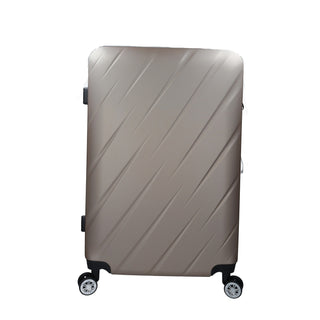 Hard suitcase with swivel wheels