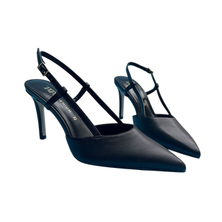 Décolleté Sling Back Nero Tata Italia