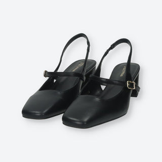 Décolleté Sling Back Nero Tata Italia