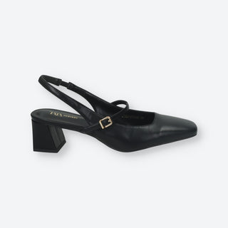 Décolleté Sling Back Nero Tata Italia