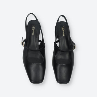 Décolleté Sling Back Nero Tata Italia