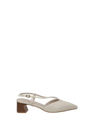 Décolleté Sling Back Bianco Tata Italia