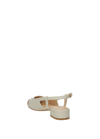 Décolleté Sling Back Bianco Tata Italia