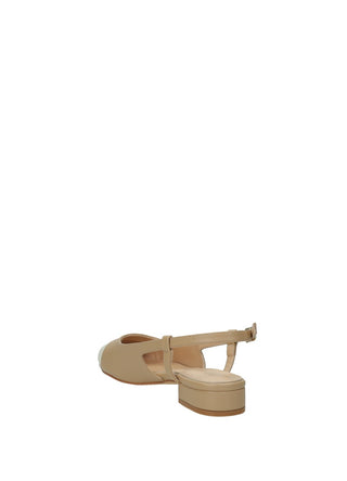 Décolleté Sling Back Beige Tata Italia