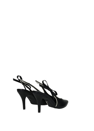 Décolleté Sling Back Nero Tata Italia