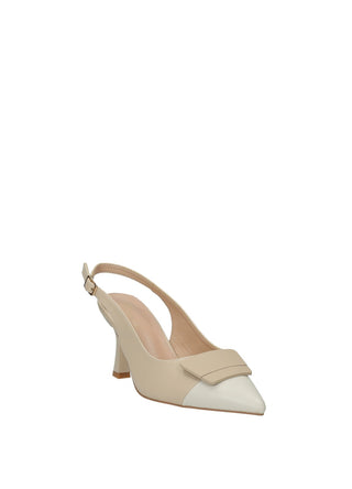 Décolleté Sling Back Beige Tata Italia