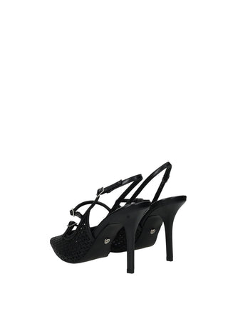 Décolleté Sling Back Nero Tata Italia