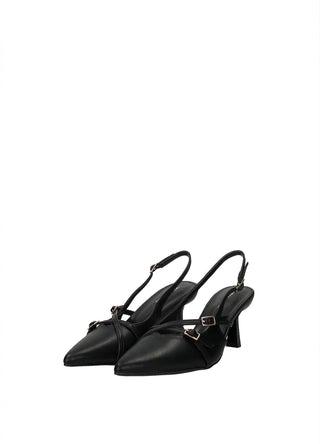 Décolleté Sling Back Nero Tata Italia