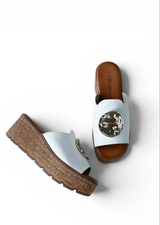 Sandali Donna Vera Pelle  white made in italy