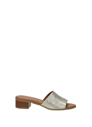 Sandali Donna Platinum in Vera Pelle con Tacco Medio