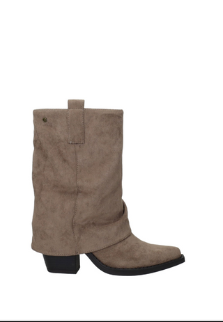 Stivali camperos alti a pianta comoda con tacco strutturato